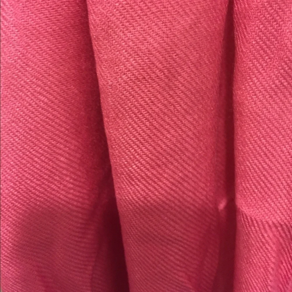 Pink Fringe Scarf